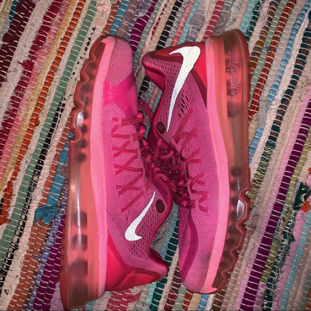 Nike Women's Pink Air Max Sneakers with White Swoosh
